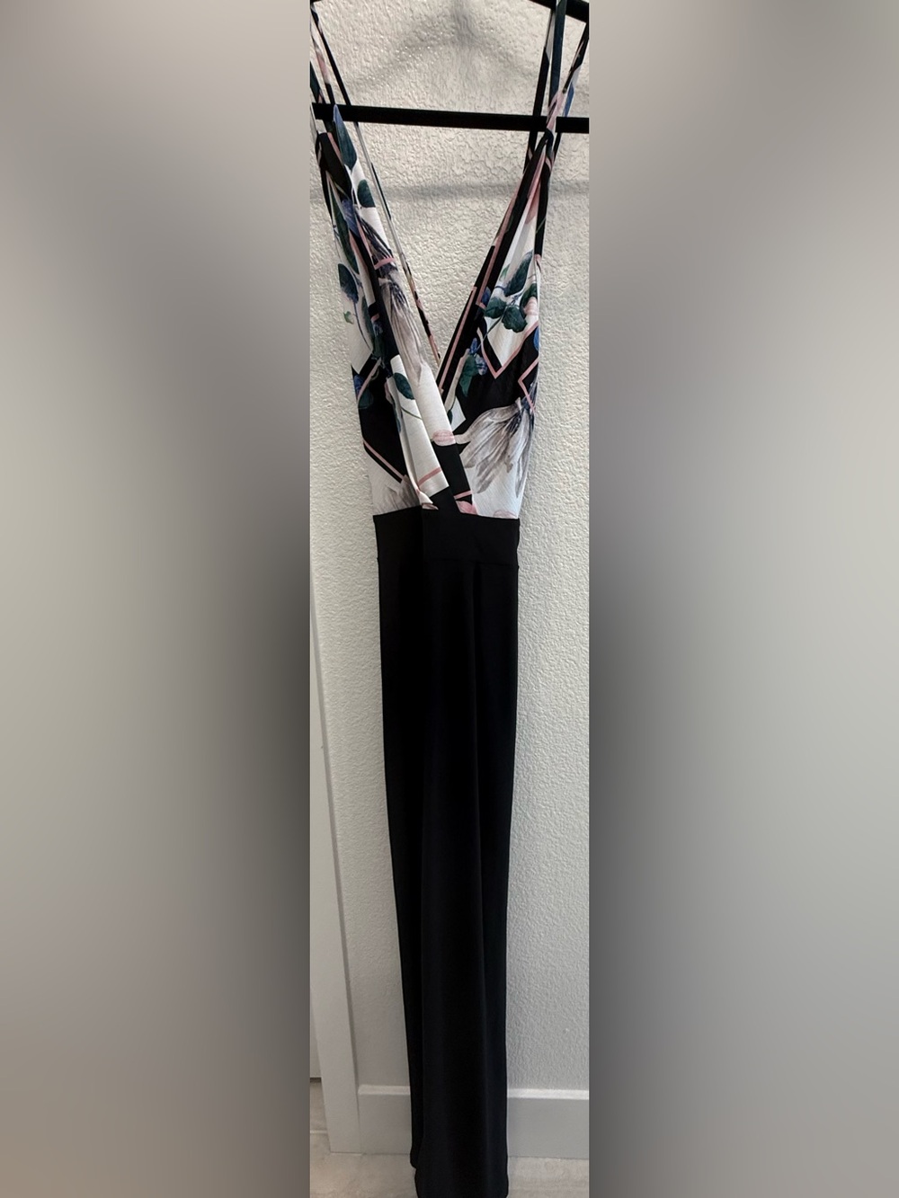 Olive Tree spaghetti strap jumpsuit